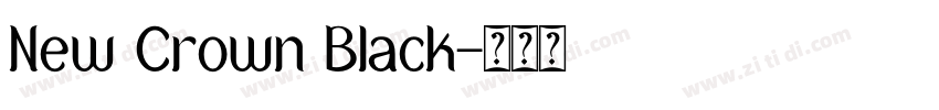 New Crown Black字体转换